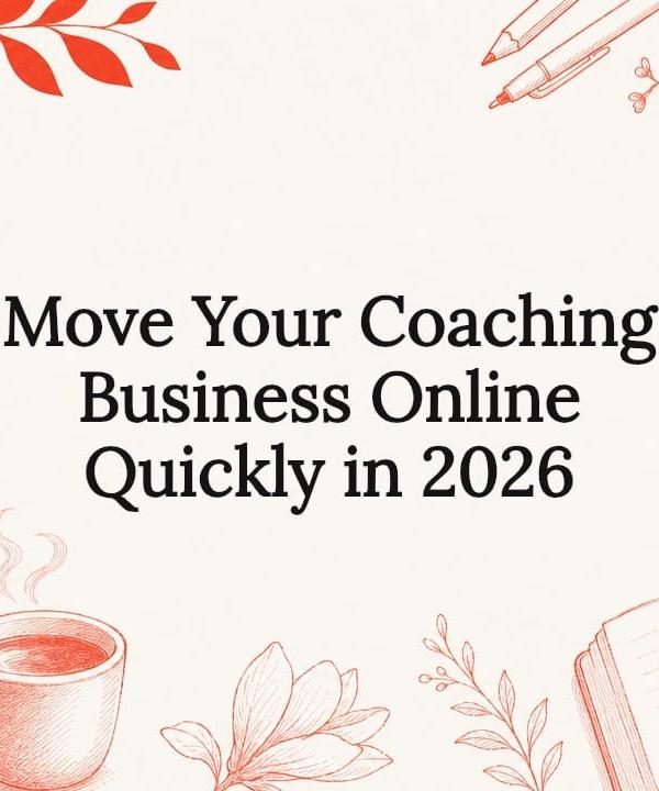 Hand-drawn illustration of a coach launching an online coaching business in 2026 with laptop, calendar, and payment icons Hand-drawn illustration of a coach launching an online coaching business in 2026 with laptop, calendar, and payment icons
