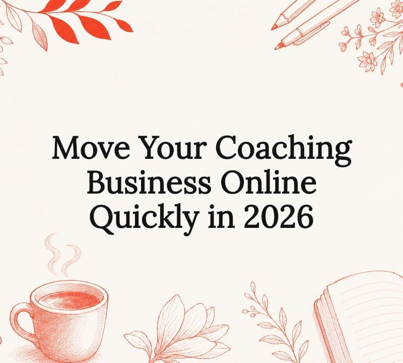 Hand-drawn illustration of a coach launching an online coaching business in 2026 with laptop, calendar, and payment icons Hand-drawn illustration of a coach launching an online coaching business in 2026 with laptop, calendar, and payment icons
